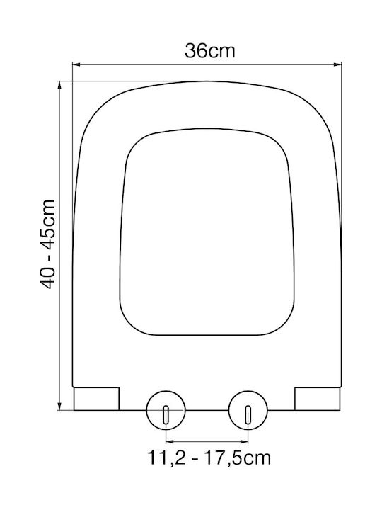 0405 ΚΑΛΥΜΜΑ ΛΕΚΑΝΗΣ ΤΕΤΡΑΓΩΝΟ SOFT CLOSE