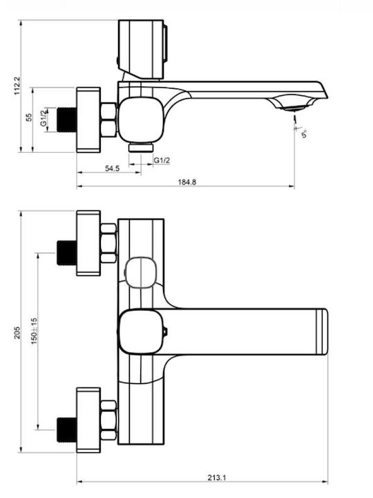 ΜΠΑΤΑΡΙΑ ΛΟΥΤΡΟΥ ΜΑΥΡΗ ASTRA P.V.C. 087486