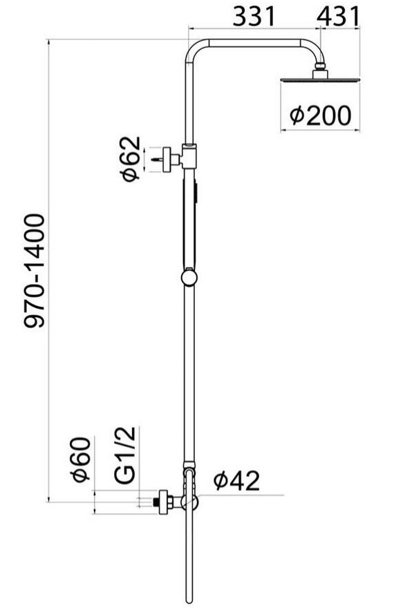 ΣΤΗΛΗ ΝΤΟΥΖ ART LINE GUN METAL 087730