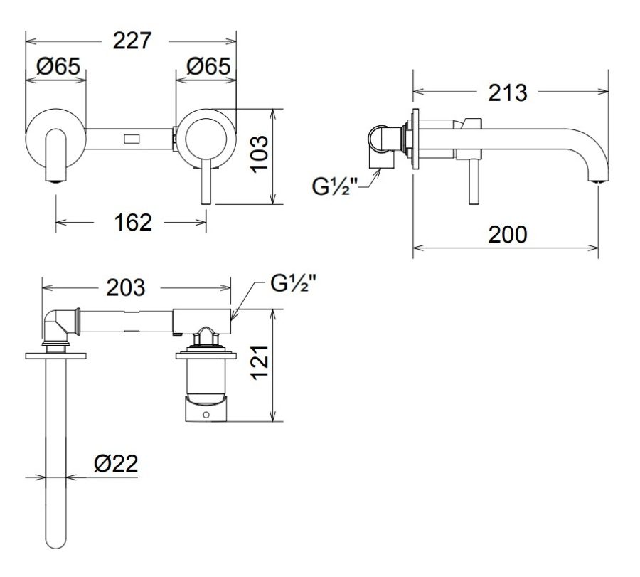 ΜΠΑΤΑΡΙΑ ΝΙΠΤΗΡΟΣ ΕΝΤΟΙΧΙΣΜΟΥ 2 ΟΠΩΝ NEW TECH WHITE MATT 12208-300