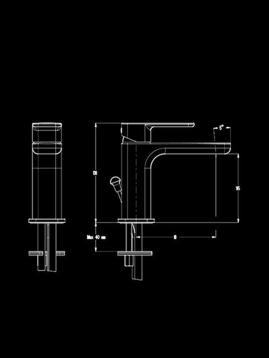 ΜΠΑΤΑΡΙΑ ΝΙΠΤΗΡΑ QUADRA 144310-110 INOX