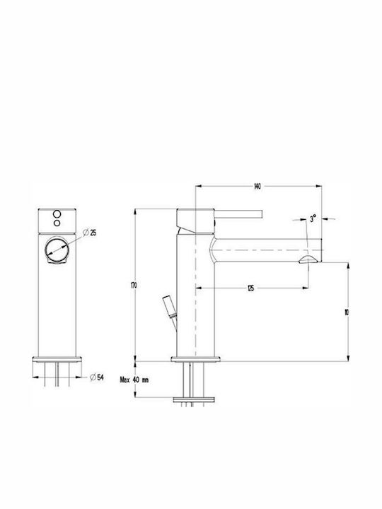 ΜΠΑΤΑΡΙΑ ΝΙΠΤΗΡΑ TONDA 145310-100 CHROME