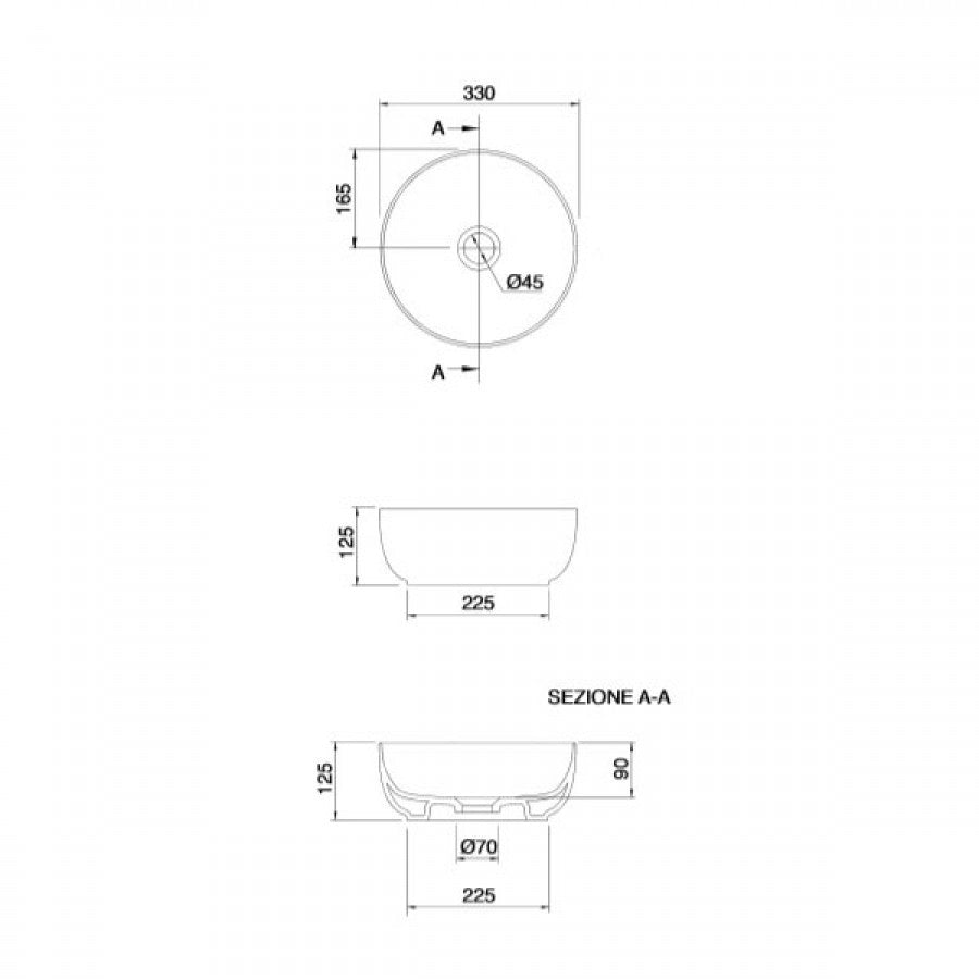 ΕΠΙΤΡΑΠΕΖΙΟΣ ΝΙΠΤΗΡΑΣ GLAM 1807-510 SAND Φ39εκ / Φ33εκ