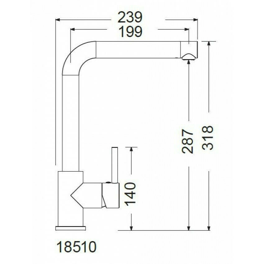 SINK BATTERY FLUO 18510 CROME