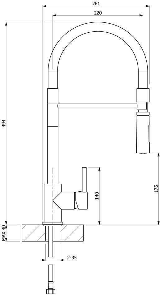 SINK BATTERY FLUO 18680