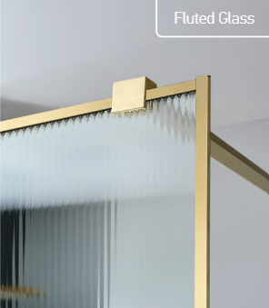 IWIS WALK-IN H.200 FLUTED PVD AISI304 GOLD BRUSHED