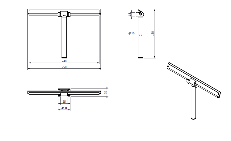 ΚΑΘΑΡΙΣΤΗΡΑΣ ΤΖΑΜΙΩΝ ΜΕ ΛΑΣΤΙΧΟ LANGBERGER CHROME