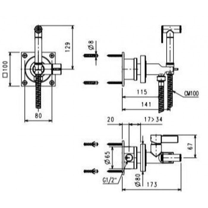 ΕΝΤΟΙΧΙΖΟΜΕΝΟΣ ΜΙΚΤΗΣ FLUSH MIX 40211-100