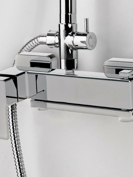 ΜΠΑΤΑΡΙΑ ΝΤΟΥΖΙΕΡΑΣ PROFILI PLUS CHROME 46026-100 (ύψος 117εκ)