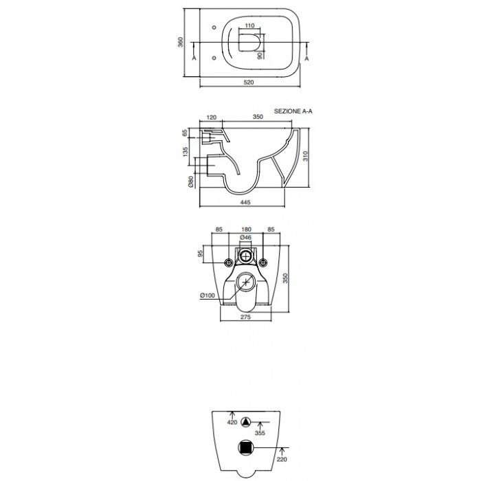 Teorema 5126 CleanFlush® 512600SC -300 white