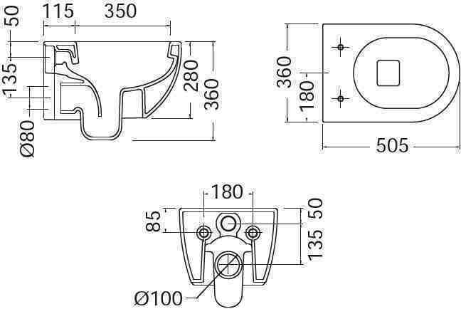 MOON CLEAN FLUSH 552000SC-401 ARDESIA