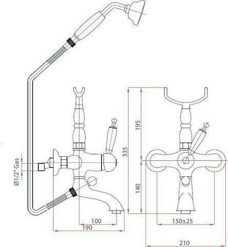 BATHROOM FAUCET OXFORD 6300