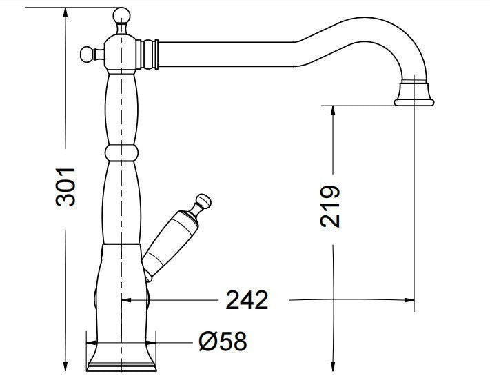 OXFORD SINK FAUCET 6382 BRONZE
