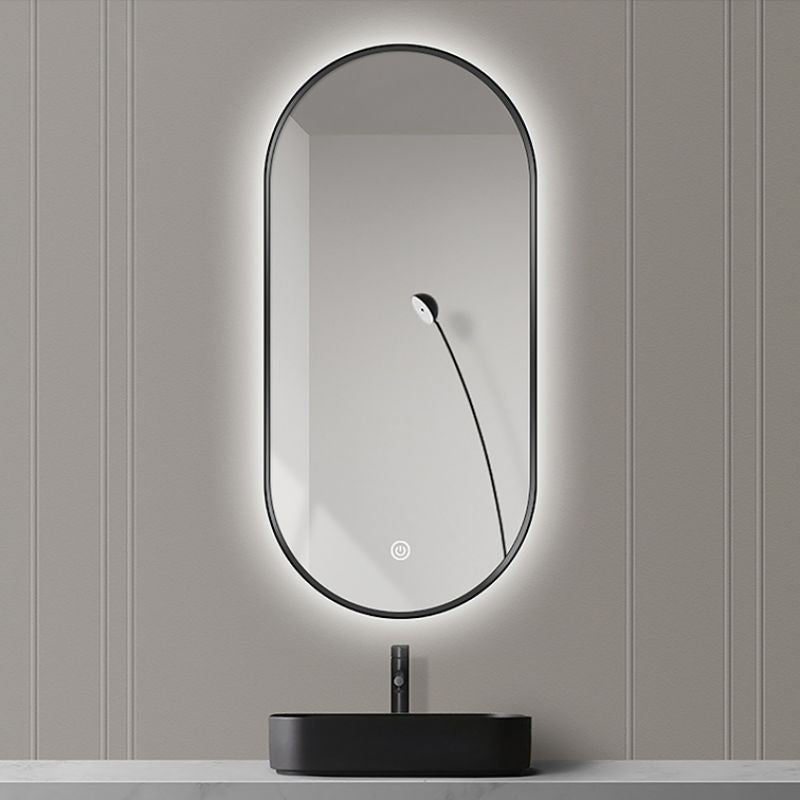 ΚΑΘΡΕΠΤΗΣ ELSA LED ΜΑΥΡΟΣ 50Χ80 67-3550