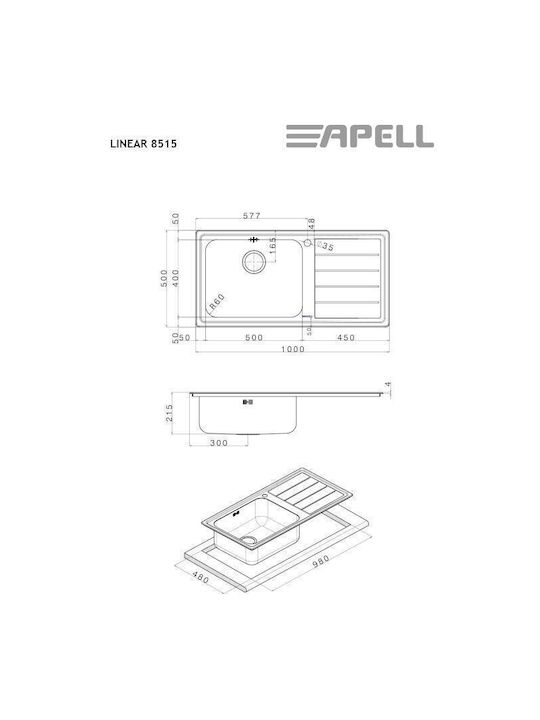 ΝΕΡΟΧΥΤΗΣ 8515 L/R-110 100Χ50εκ