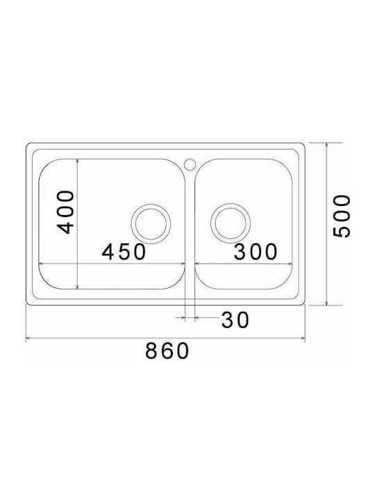 ΝΕΡΟΧΥΤΗΣ 8520 ΛΕΙΟ / ΣΑΓΡΕ 86x50εκ