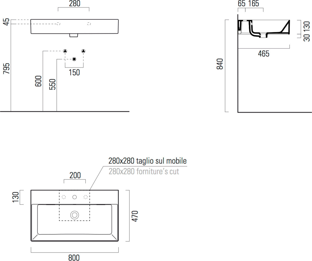 ΚΡΕΜΑΣΤΟΣ ΝΙΠΤΗΡΑΣ KUBE-X 9422-300 80X47