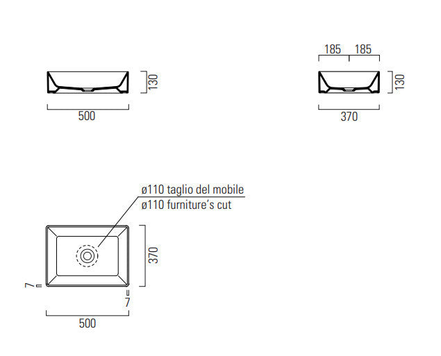 ΕΠΙΤΡΑΠΕΖΙΟΣ ΝΙΠΤΗΡΑΣ KUBE-X 9429-300 50X37