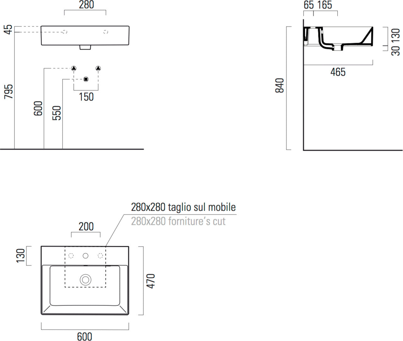 ΚΡΕΜΑΣΤΟΣ ΝΙΠΤΗΡΑΣ KUBE-X 9431-300 60X47