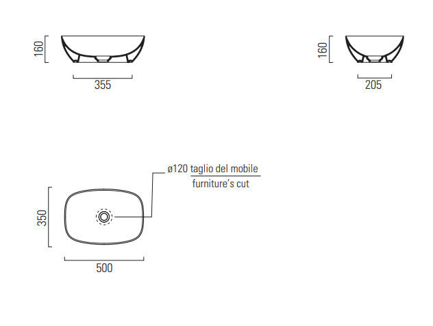 ΕΠΙΤΡΑΠΕΖΙΟΣ ΝΙΠΤΗΡΑΣ NUBES 9784-300 50X35εκ