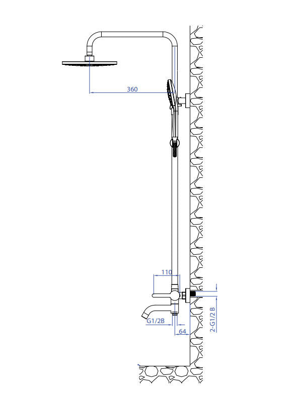 ΣΤΗΛΗ ΝΤΟΥΖ CARLA BRUSH ROSE GOLD