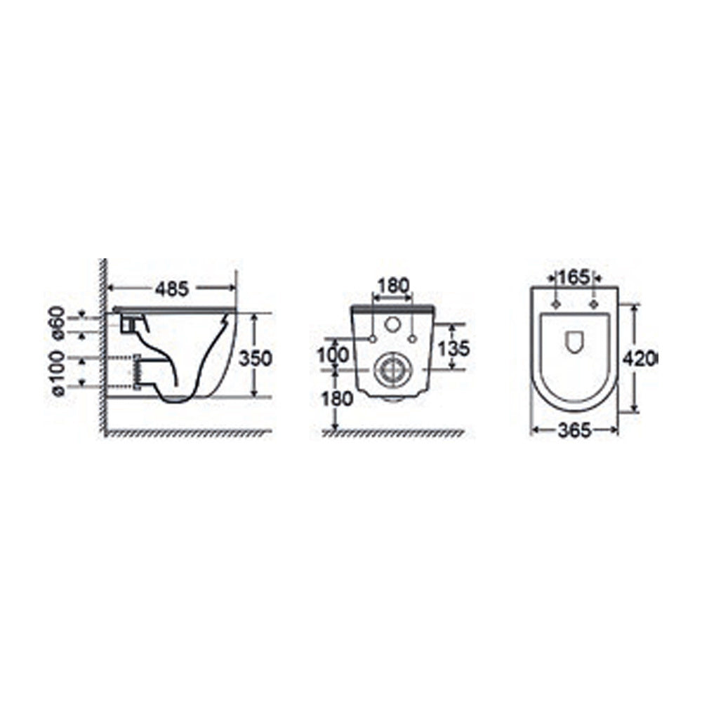 MAYA MY 110 RIMLESS 49εκ MY11000SC-300