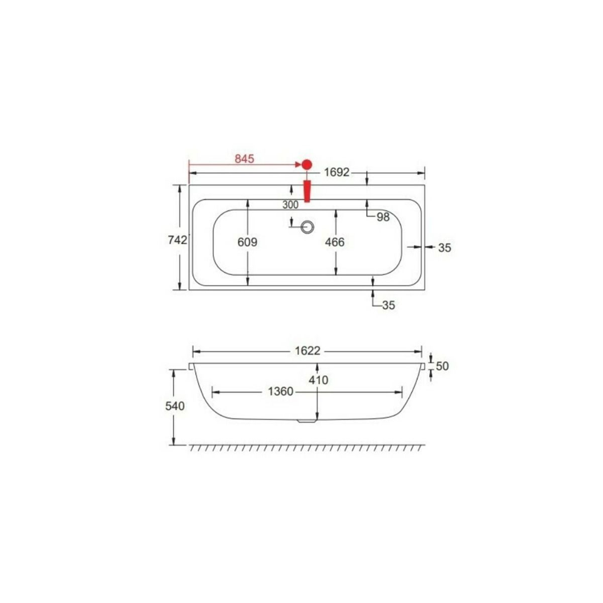 PROFILE DUO CARRONITE 170X75