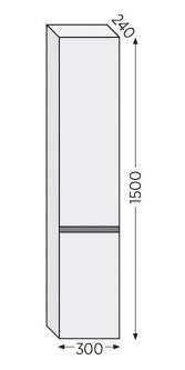 ROYAL BATH ΚΡΕΜΑΣΤΗ ΣΤΗΛΗ ΣΕ GREY CO150GR