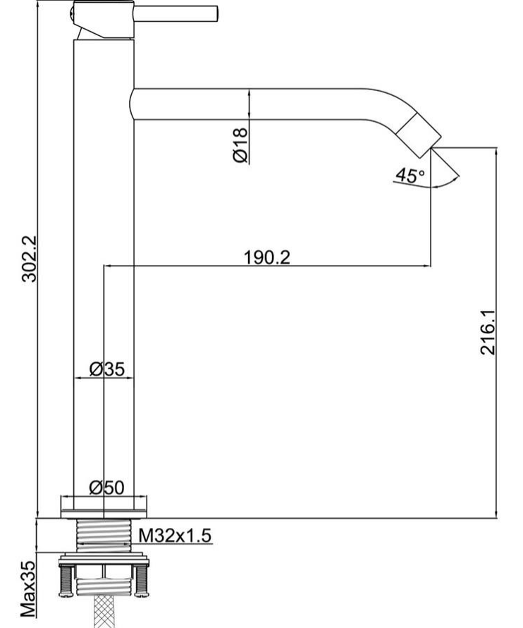 ΜΠΑΤΑΡΙΑ ΝΙΠΤΗΡΟΣ ΕΠΙΤΡΑΠΕΖΙΑ ART CHIC 30cm GOLD BRUSHED 087377