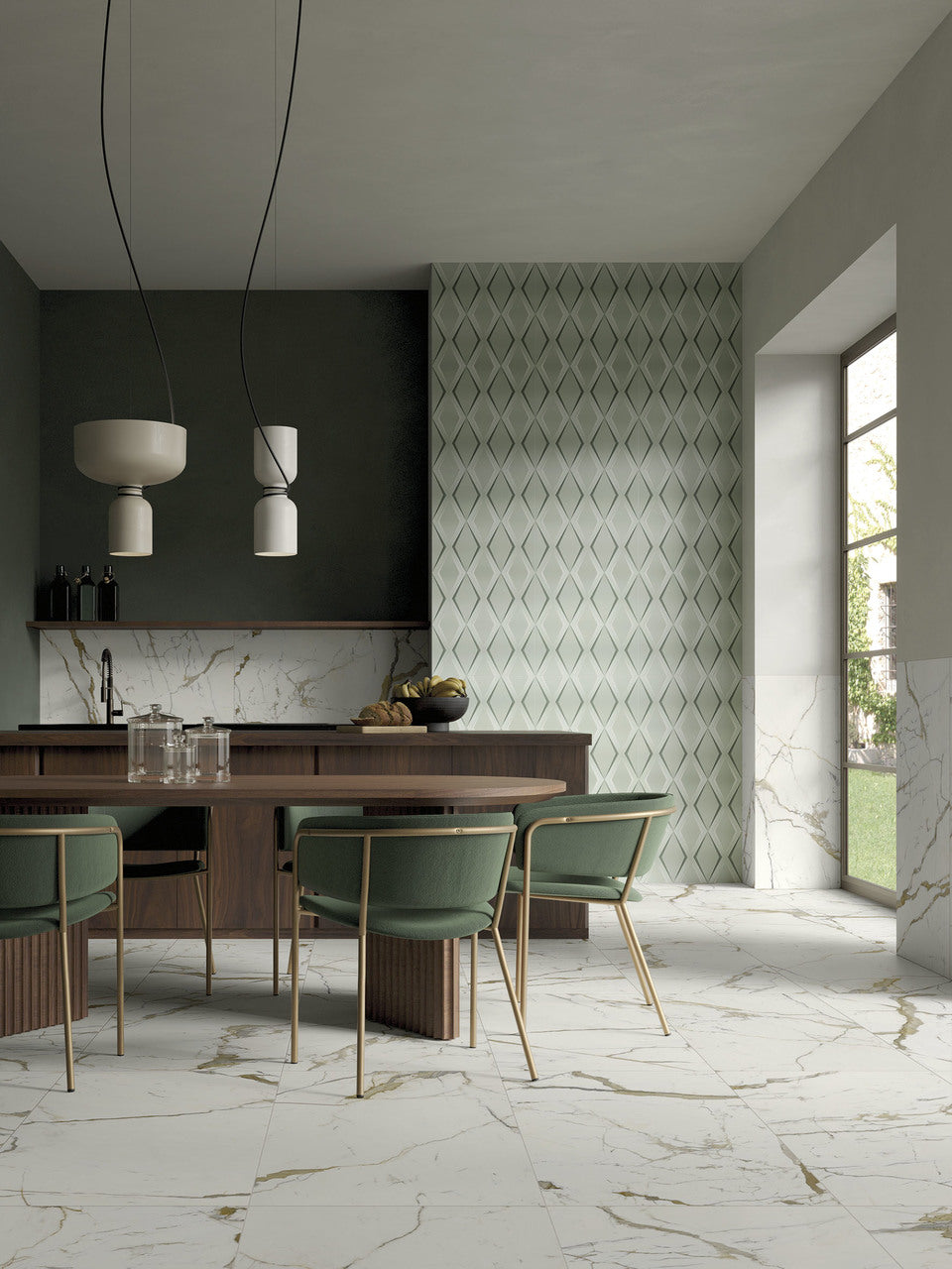 WALLPAPER ANNI 70 ROMBI 60X120
