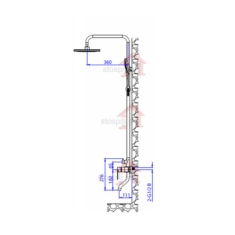 ΣΤΗΛΗ ΝΤΟΥΣ ATENA INOX