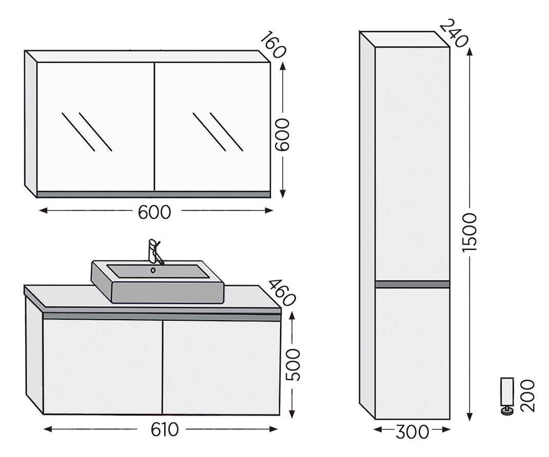 ROYAL BATH MADRID WALNUT 5MDCTCAWL