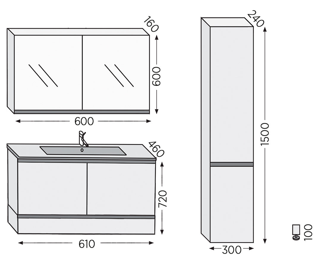 ROYAL BATH MALAGA WALNUT 72MLAWL