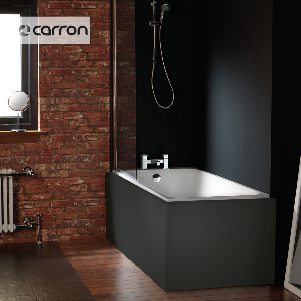 PROFILE LOW RIM CARRONITE 170X70 WHITE MATT