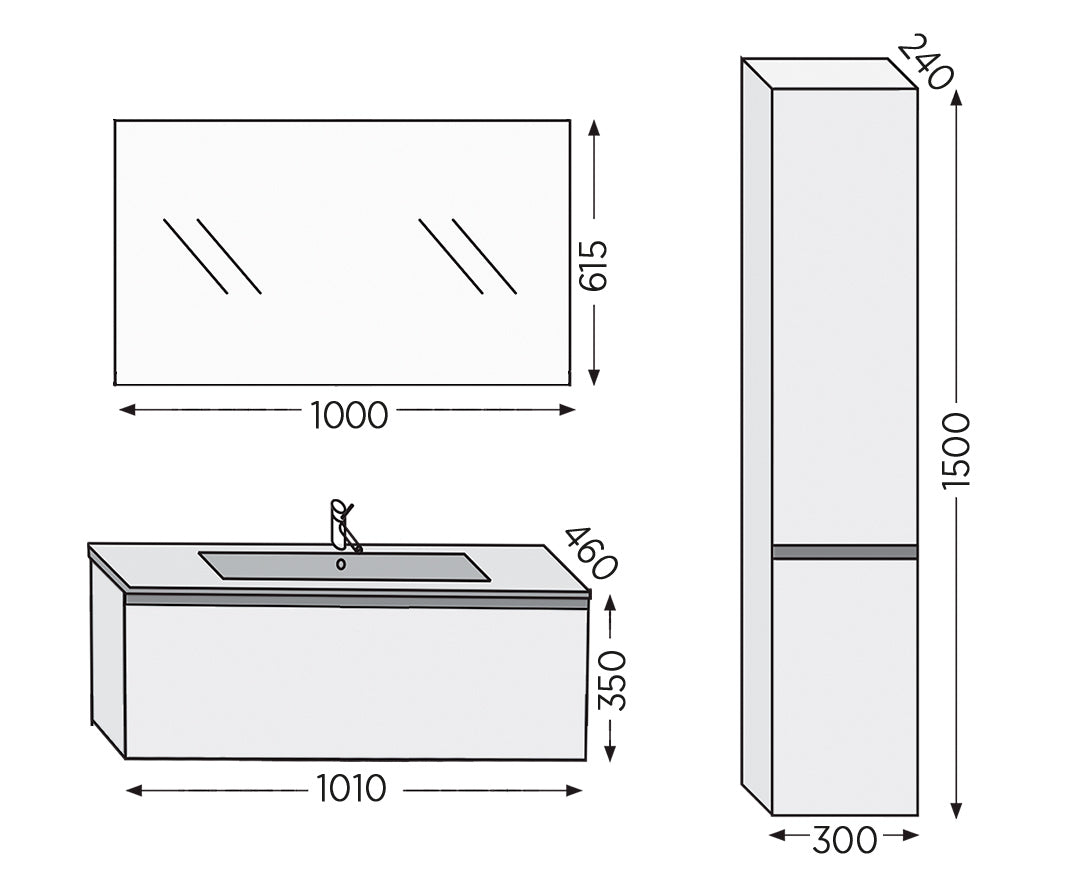 ROYAL BATH SEVILLA GREY 3SVCGR