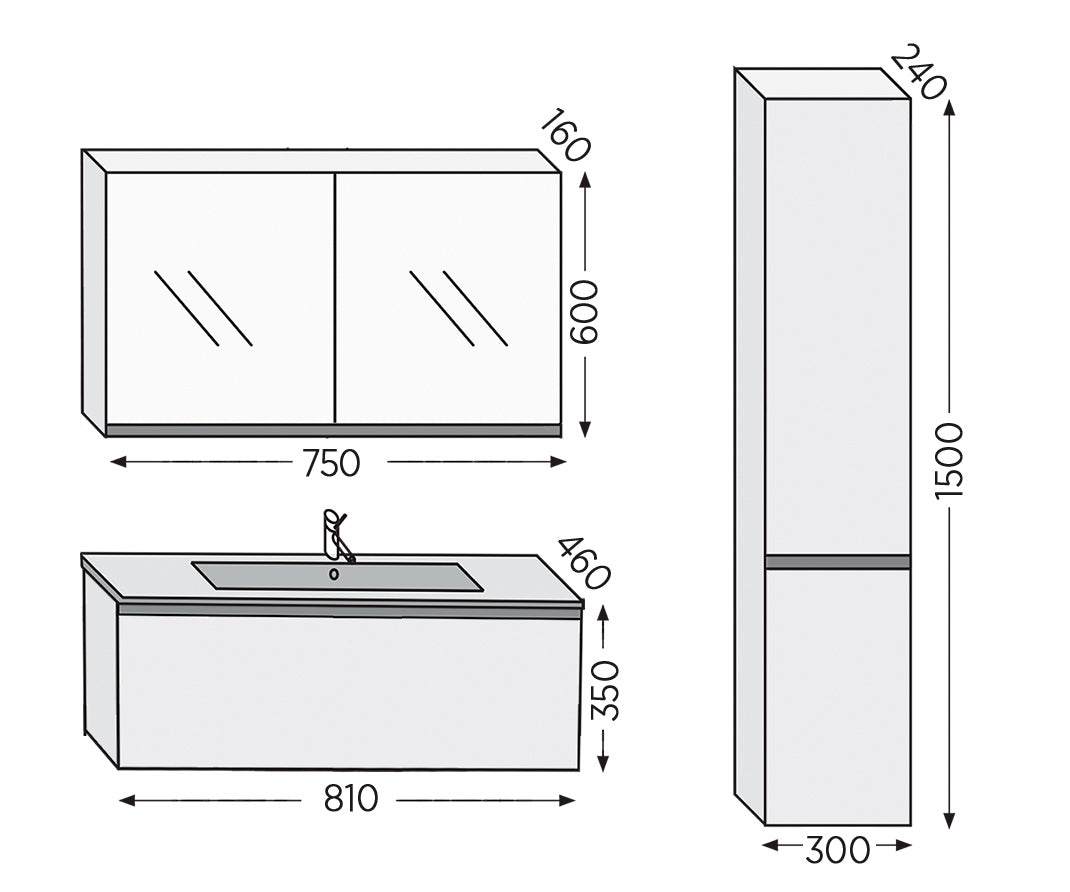 ROYAL BATH SEVILLA GREY 3SVAGR