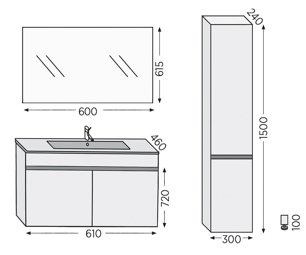 ROYAL BATH TOLEDO WHITE 7TL
