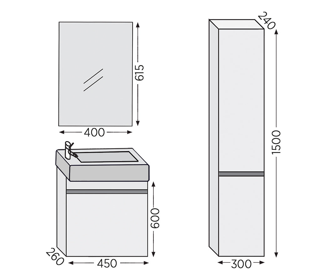 ROYAL BATH VALENCIA 45 6VL45CWH