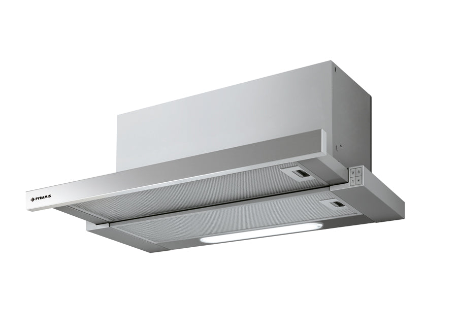 ΣΥΡΟΜΕΝΟΣ ΑΠΟΡΡΟΦΗΤΗΡΑΣ TURBO 90cm 065017602 INOX PYRAMIS