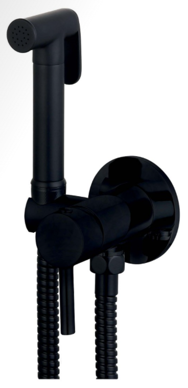 ΣΕΤ ΔΙΑΚΟΠΤΗ BIDET ΜΕ ΣΤΗΡΙΓΜΑ ROUND 097078 ΜΑΥΡΟ