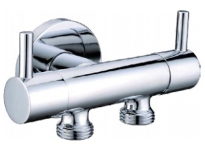 ΔΙΑΚΟΠΤΗΣ ΓΩΝΙΑΚΟΣ 1/2" ΟΡΙΖΟΝΤΙΟΣ DOUBLE ROUND 094165 ΧΡΩΜΕ