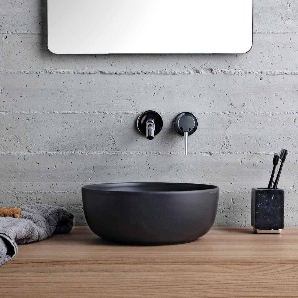 TABLE WASHER GLAM 1808 BLACK MATT Φ33