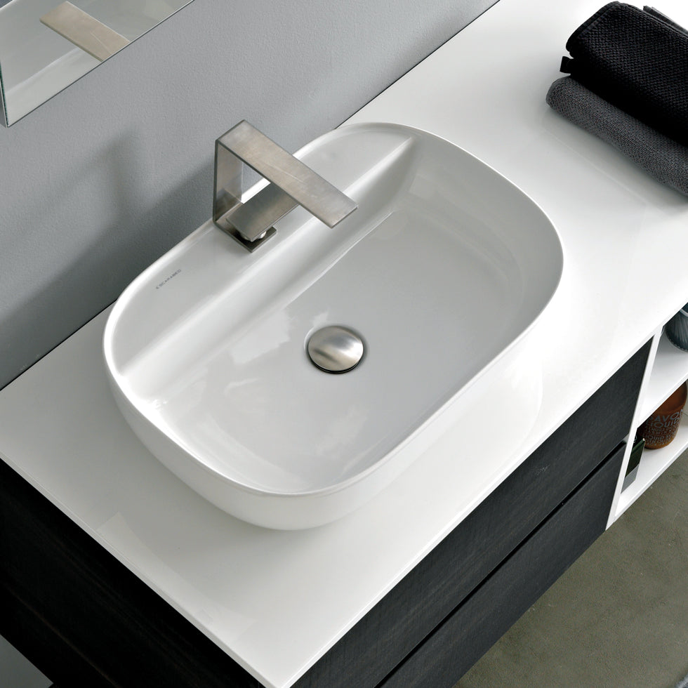 TABLE WASHER GLAM 1802R WHITE 56X38