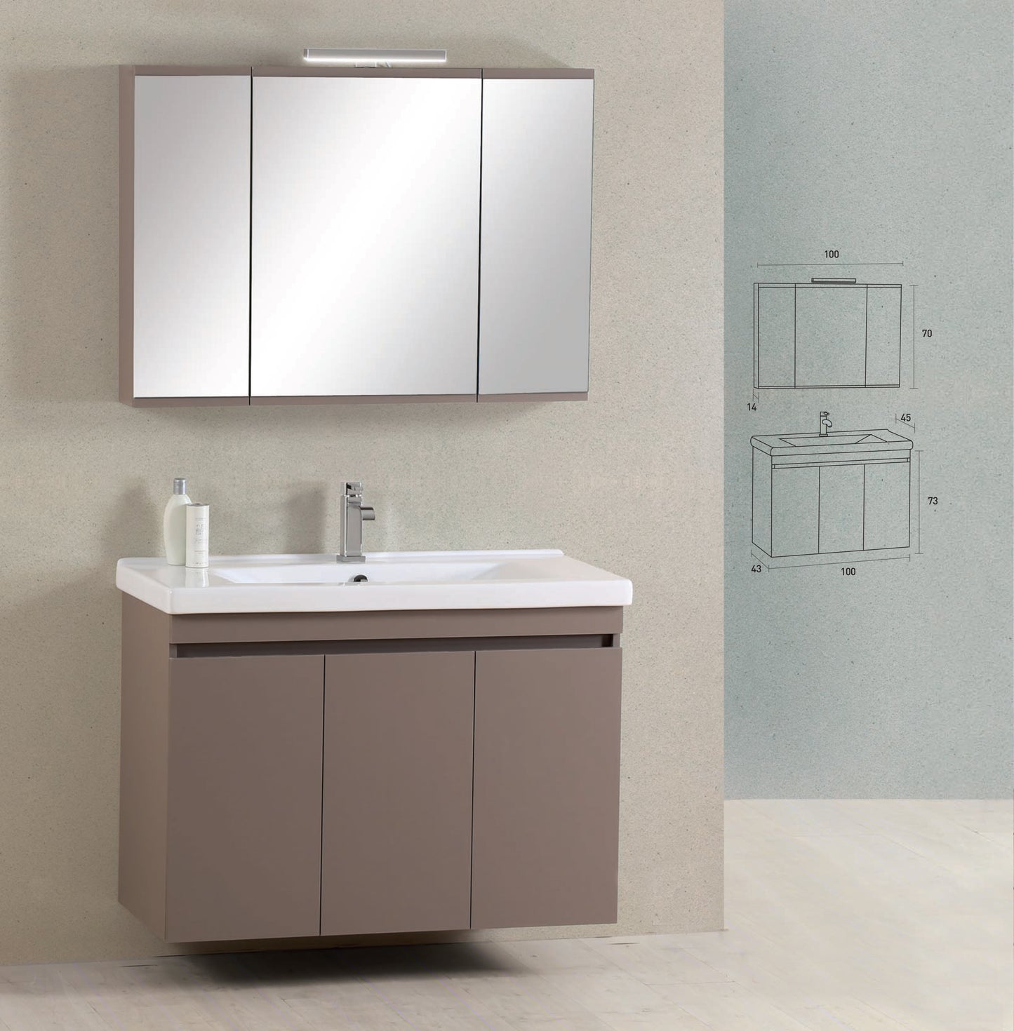 PRO BAGNO Κωδικός 950 / Code 950 100cm