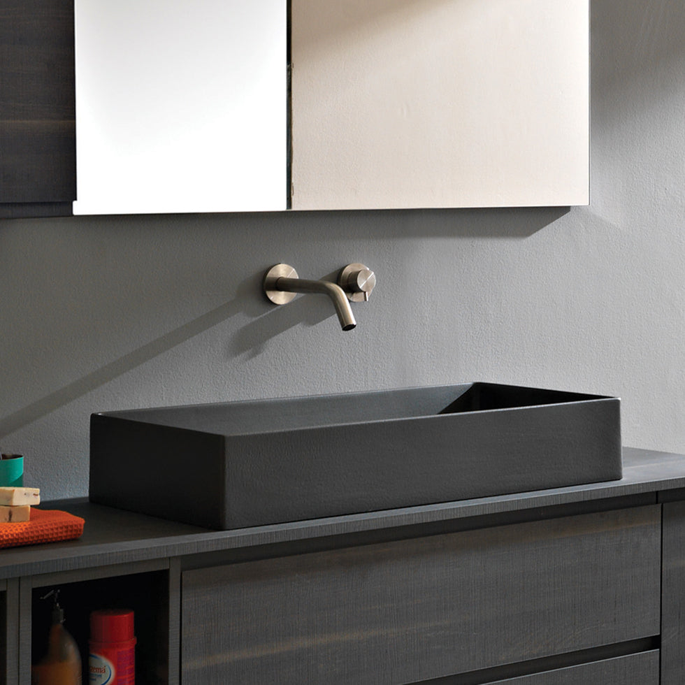 TABLE WASHER THEOREMA 5102 BLACK MATT 80X40