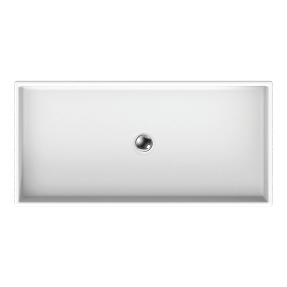 TABLE WASHER THEOREMA 5102 WHITE MATT 80X40