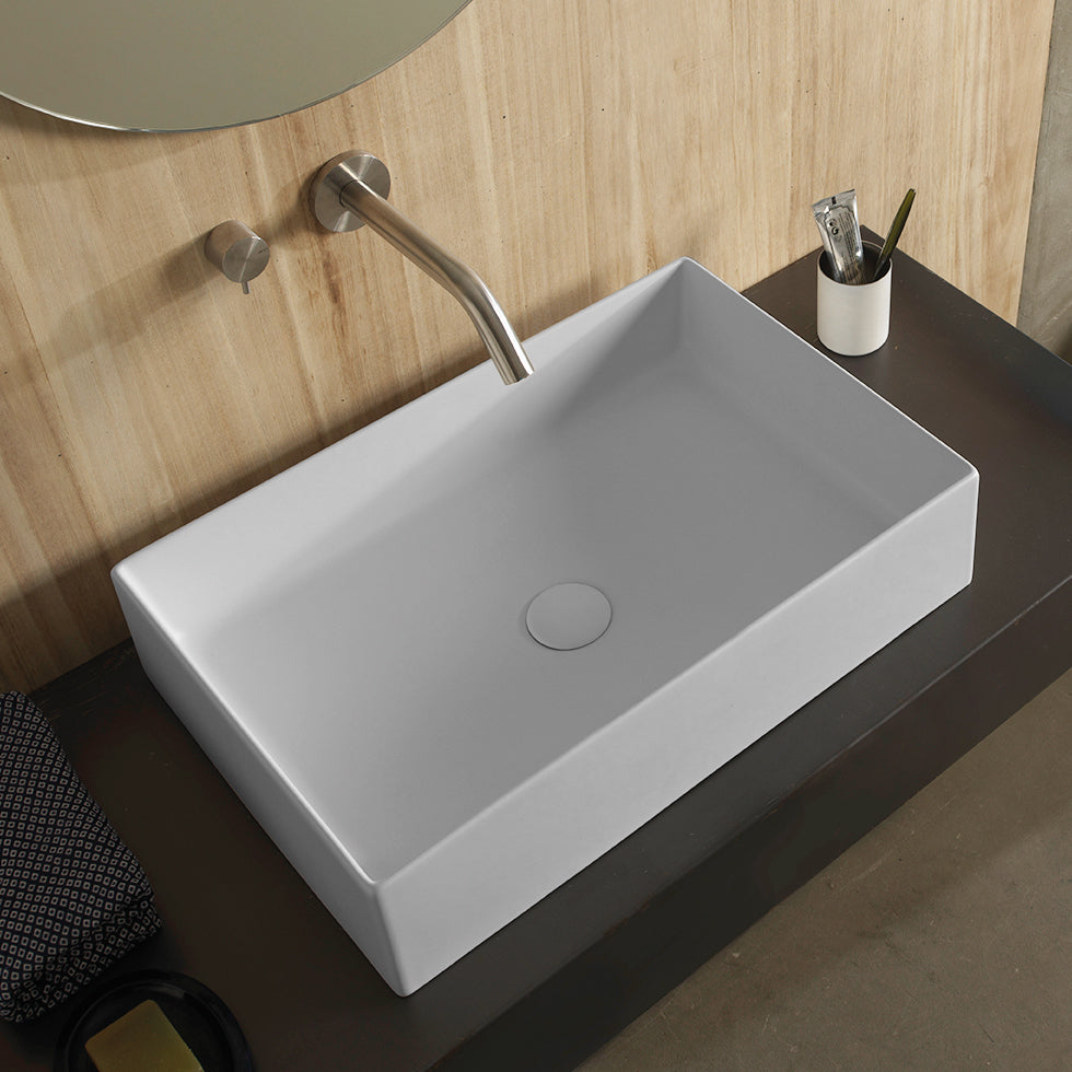 TABLE WASHER THEOREMA 5101 WHITE MATT 60X40