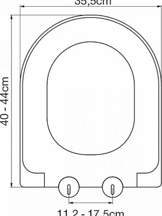 0402 ΚΑΛΥΜΜΑ ΛΕΚΑΝΗΣ SOFT CLOSE D-SHAPE ΜΙΚΡΟ