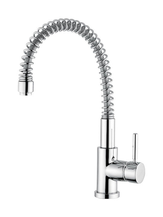 KOBUK 083134 CHROME TALL SPIRAL BENCH SINK FAUCET