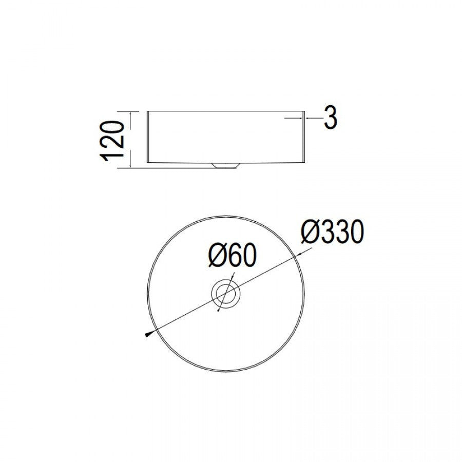 ΕΠΙΤΡΑΠΕΖΙΟΙ ΝΙΠΤΗΡΕΣ INOX MILO PVD 1033-211 33εκ